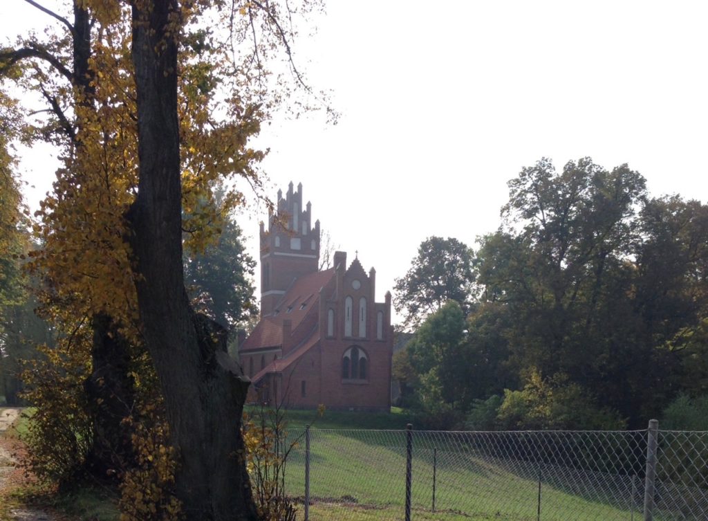 Photo of a red brick church