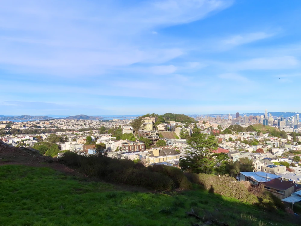 View of downtown San Francisco in the distance